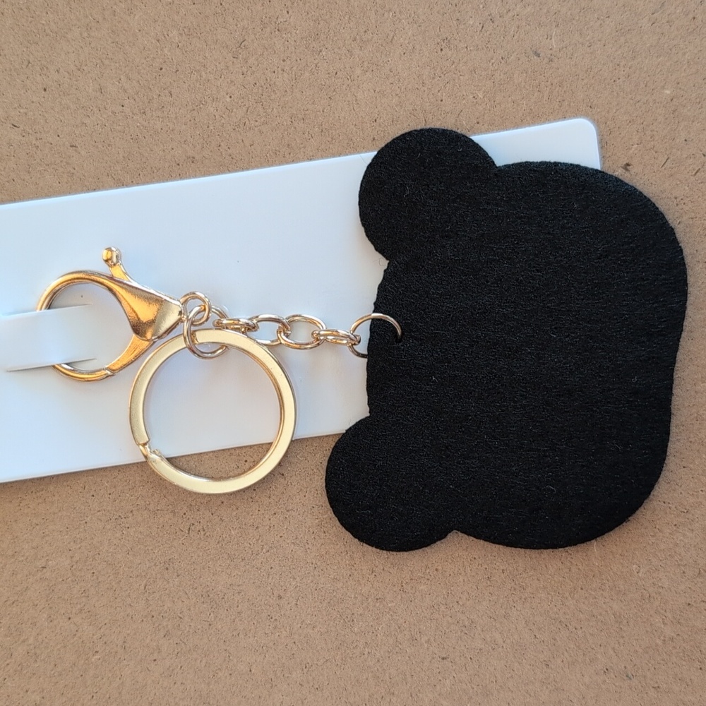 Black Bear Rhinestone Keychain Bag Charm - Picture 6 of 6